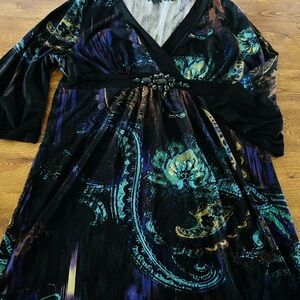 Womens Karen Kane plus size babydoll/boho type shirt